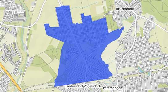Bodenrichtwertkarte Fredersdorf Vogelsdorf Fredersdorf Nord